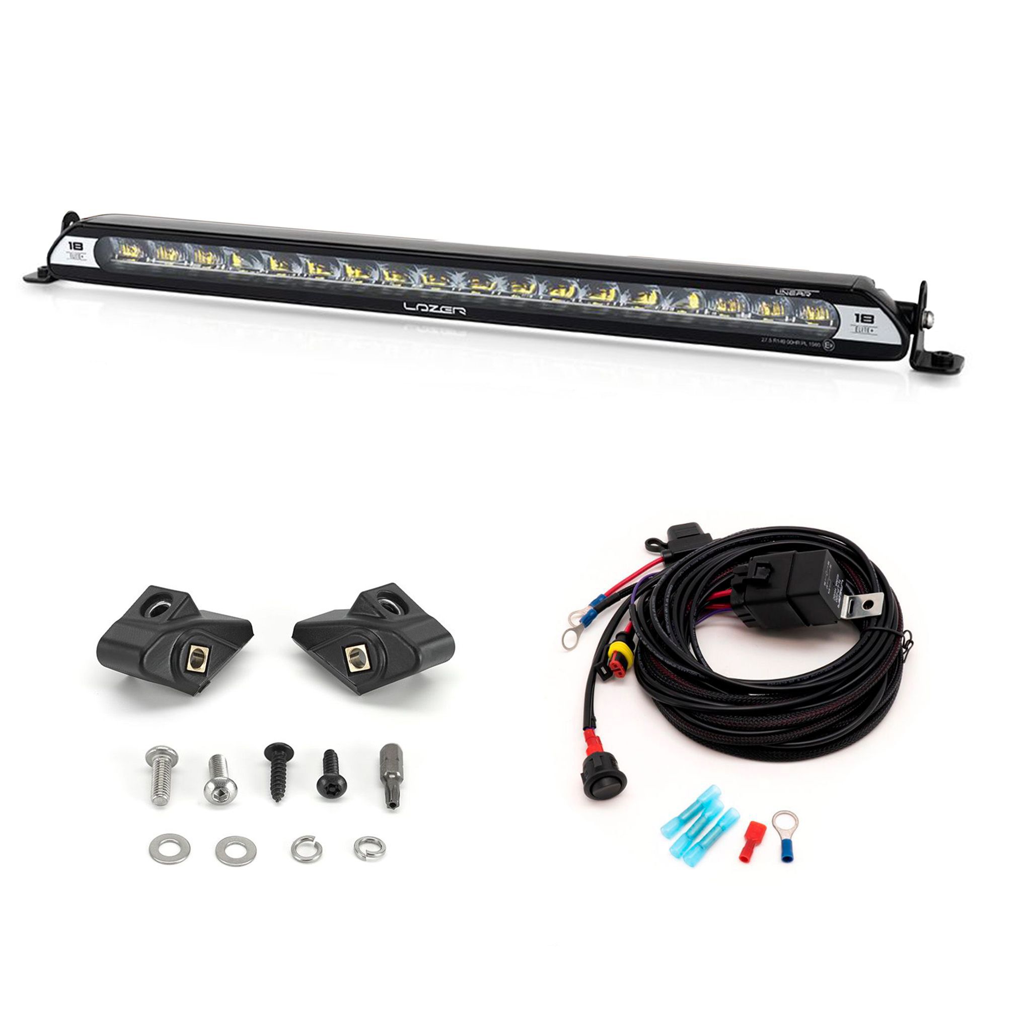 Auxiliary light set Ford Transit Connect (2023+), Lazer Linear 18, Linear 18 Elite+ afbeelding