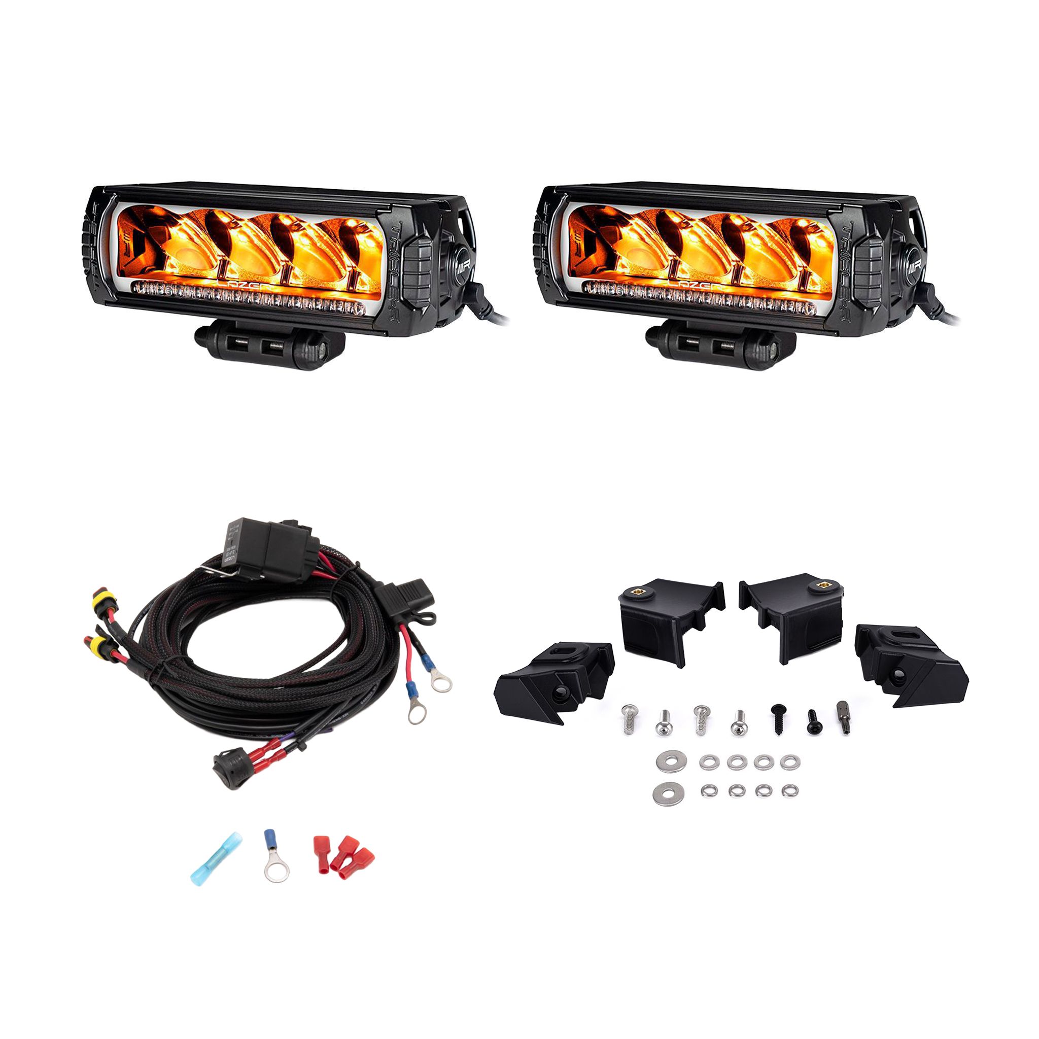 Lisävalosetti Lazer Toyota Hilux GR Sport (2024+), Triple-R 750, 2 x Triple-R 750 Beacon