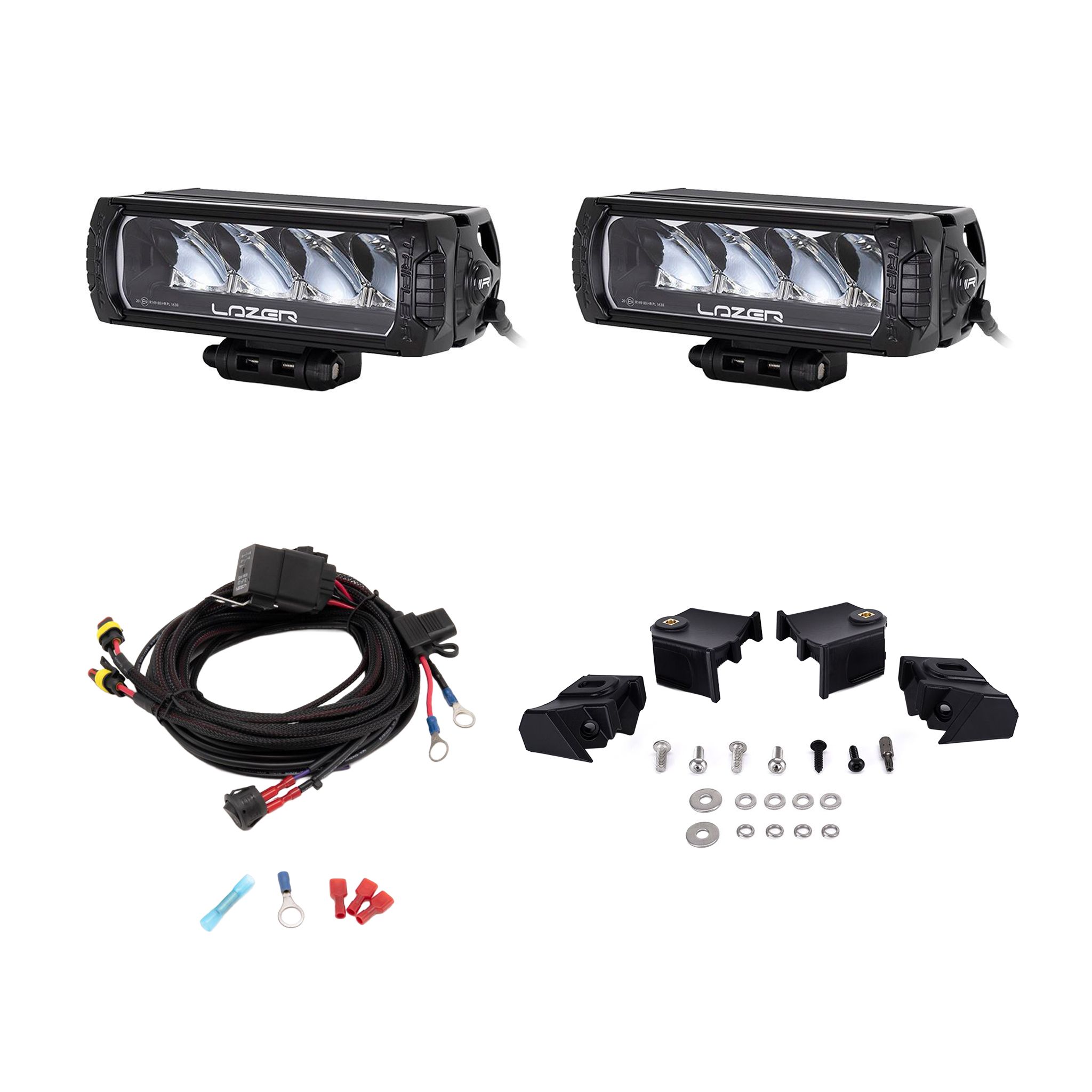 Auxiliary light set Lazer Toyota Hilux GR Sport (2024+), Triple-R 750, 2 x Triple-R 750 Wide GEN2