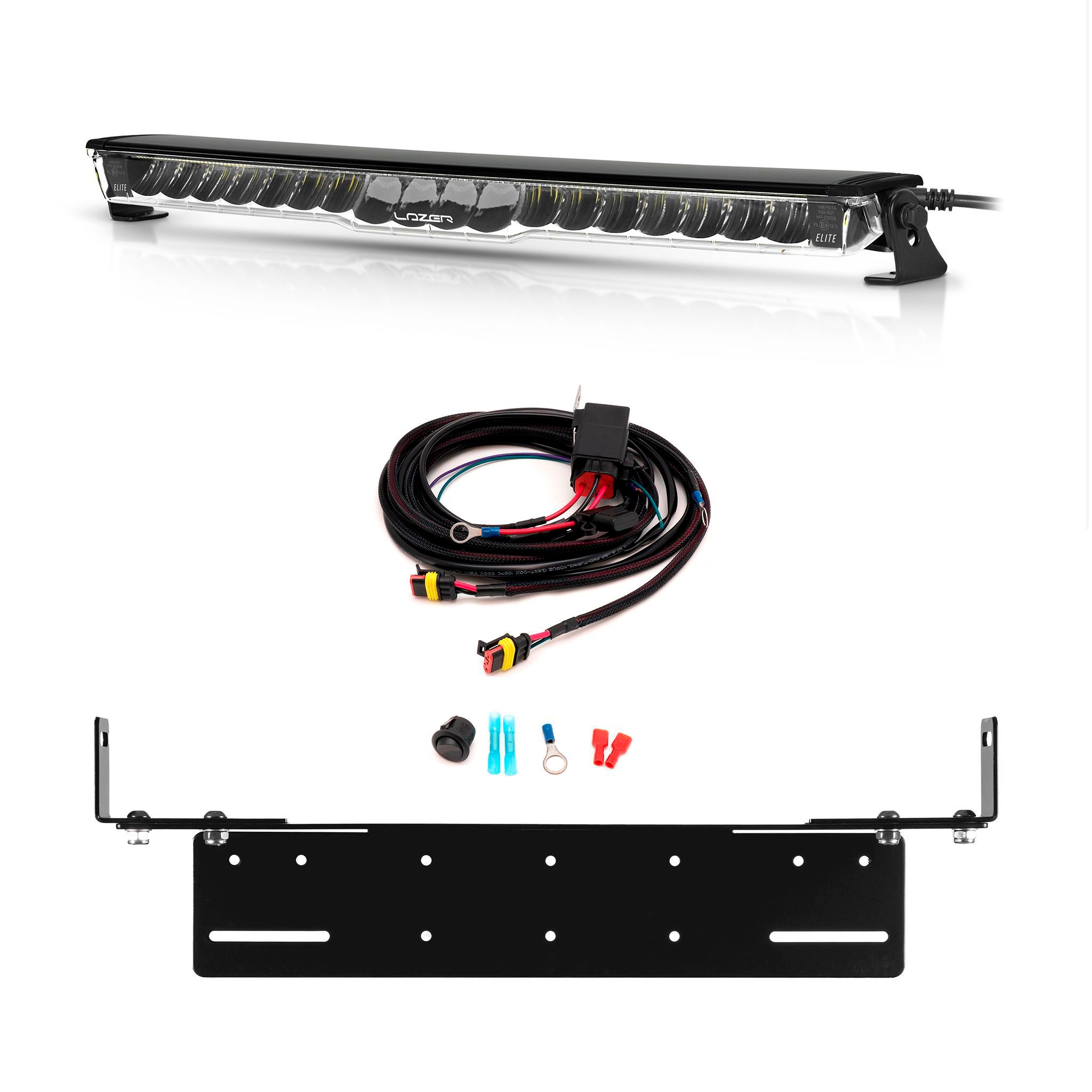 Led bar Lazer Glide Elite PL - Curved / 52 cm / 130W / Ref. 12.5, 1 pc - Complete set afbeelding