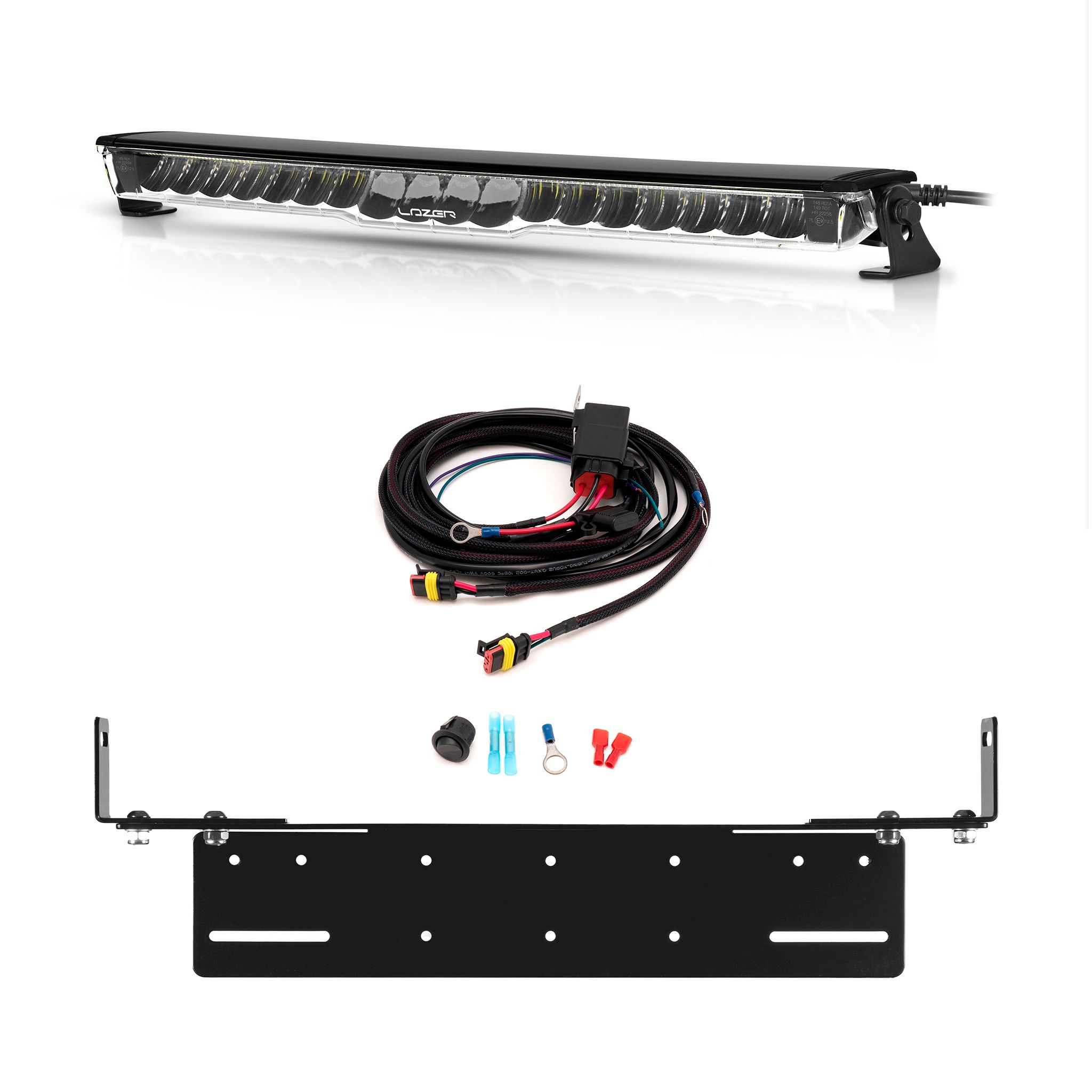Led bar Lazer Glide PL - Curved / 52 cm / 120W / Ref. 12.5, 1 pc - Complete set afbeelding