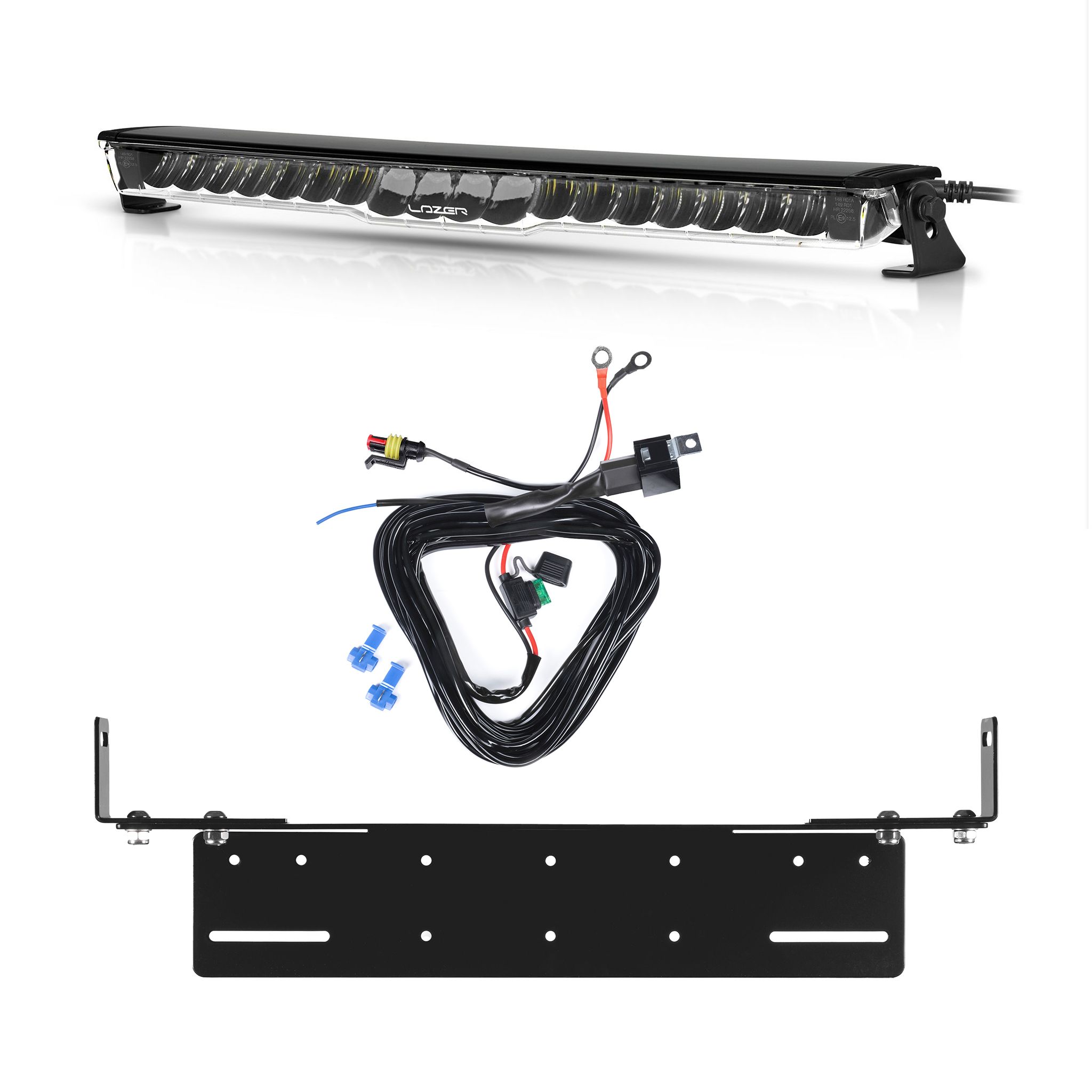 Led bar Lazer Glide - Curved / 52 cm / 120W / Ref. 12.5, 1 pc - Complete set afbeelding