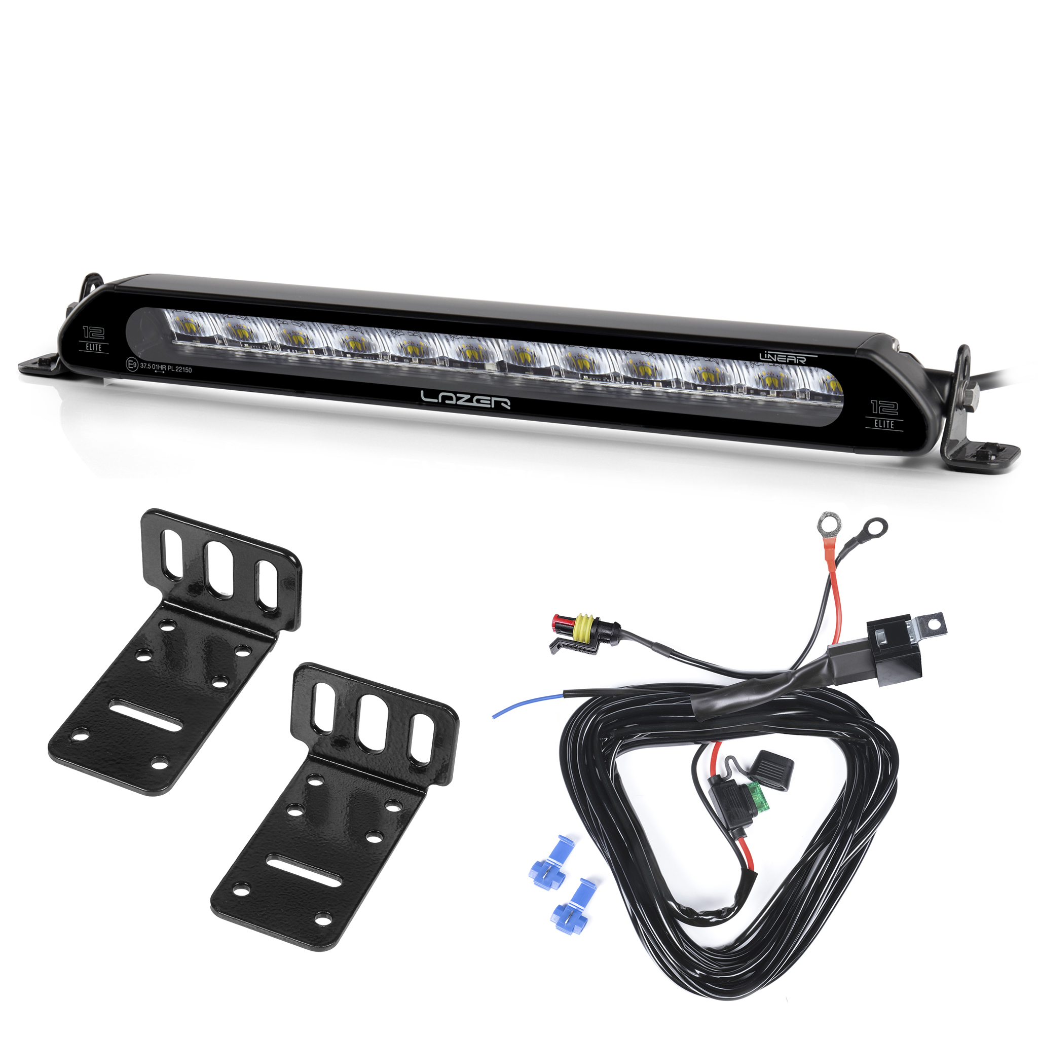 Led bar Lazer Linear 12 Elite - Straight / 38 cm / 84W, 1 pc - Complete set afbeelding