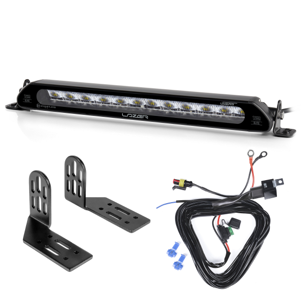 Led bar LAZER Linear 12 Elite - Straight / 38 cm / 84W, 1 pc - Complete set (Side mounting) afbeelding 1