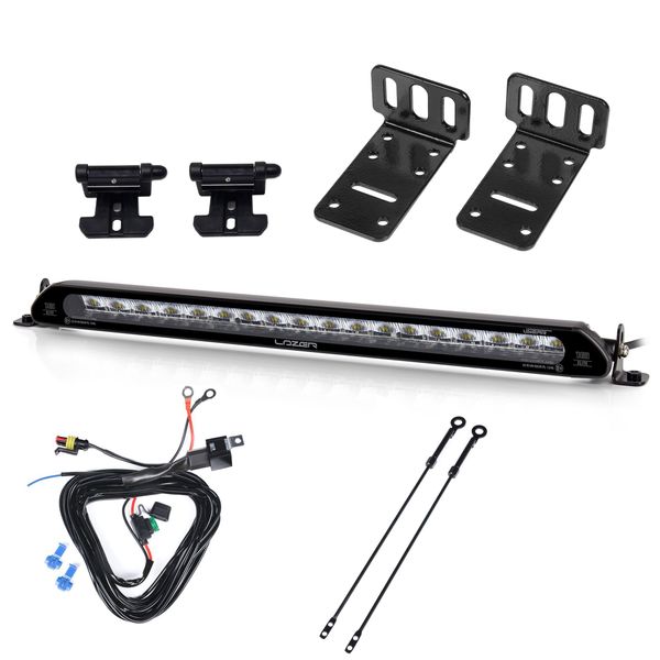 Ekstralys LAZER Linear 18 Elite (Double E-Mark) - Straight / 53 cm / 130W, 1 stk - Komplett sett med justerbar montering