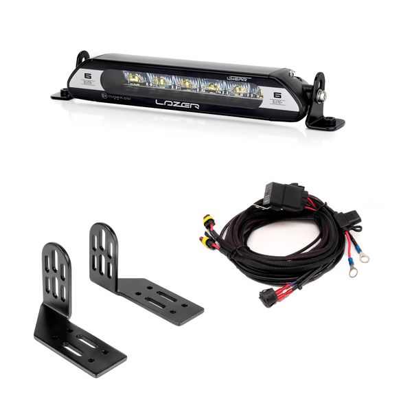 Led bar Lazer Linear 6 Elite+ - Straight / 23 cm / 69W / Ref. 17.5, 1 pc - Complete set (End mount) afbeelding 1