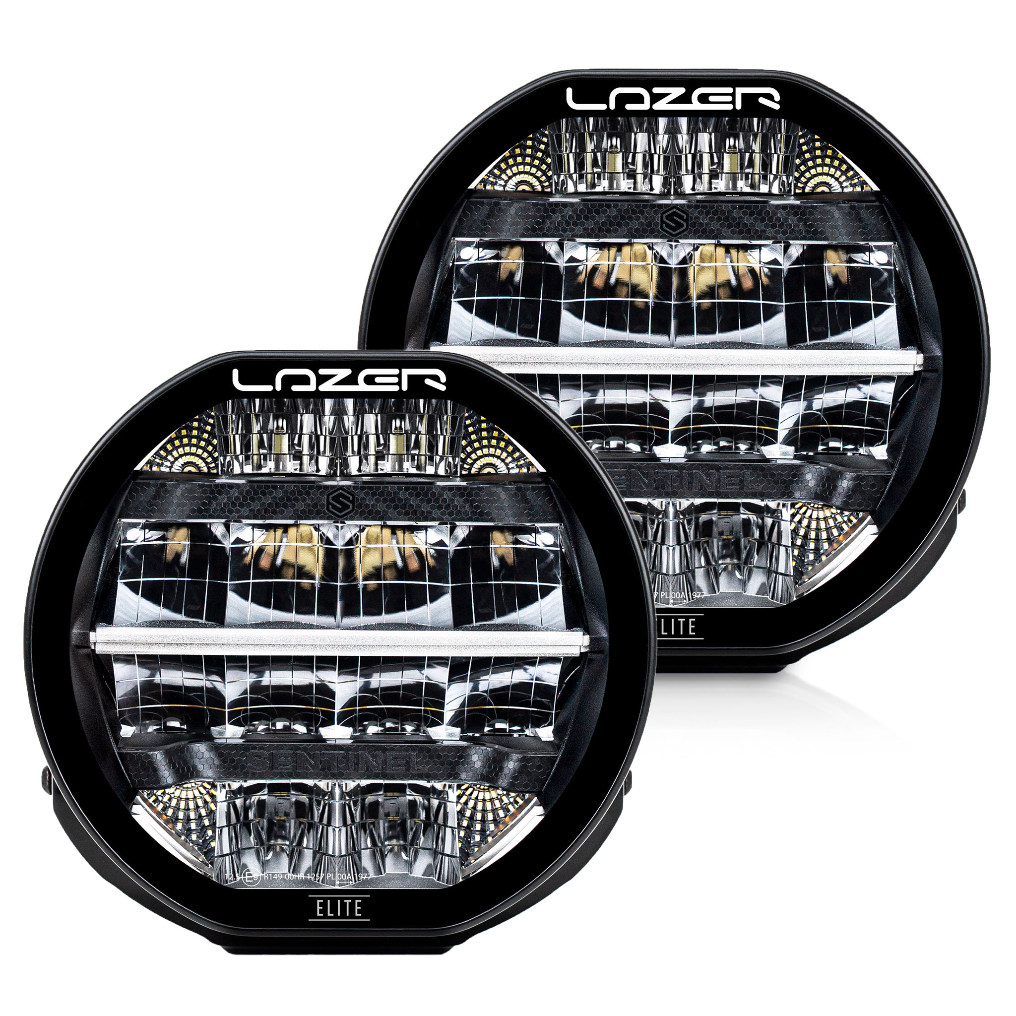 Auxiliary light Lazer Sentinel 7 Elite Parklight - Round / 18 cm / 116W / Ref. 12.5, 2 pcs afbeelding