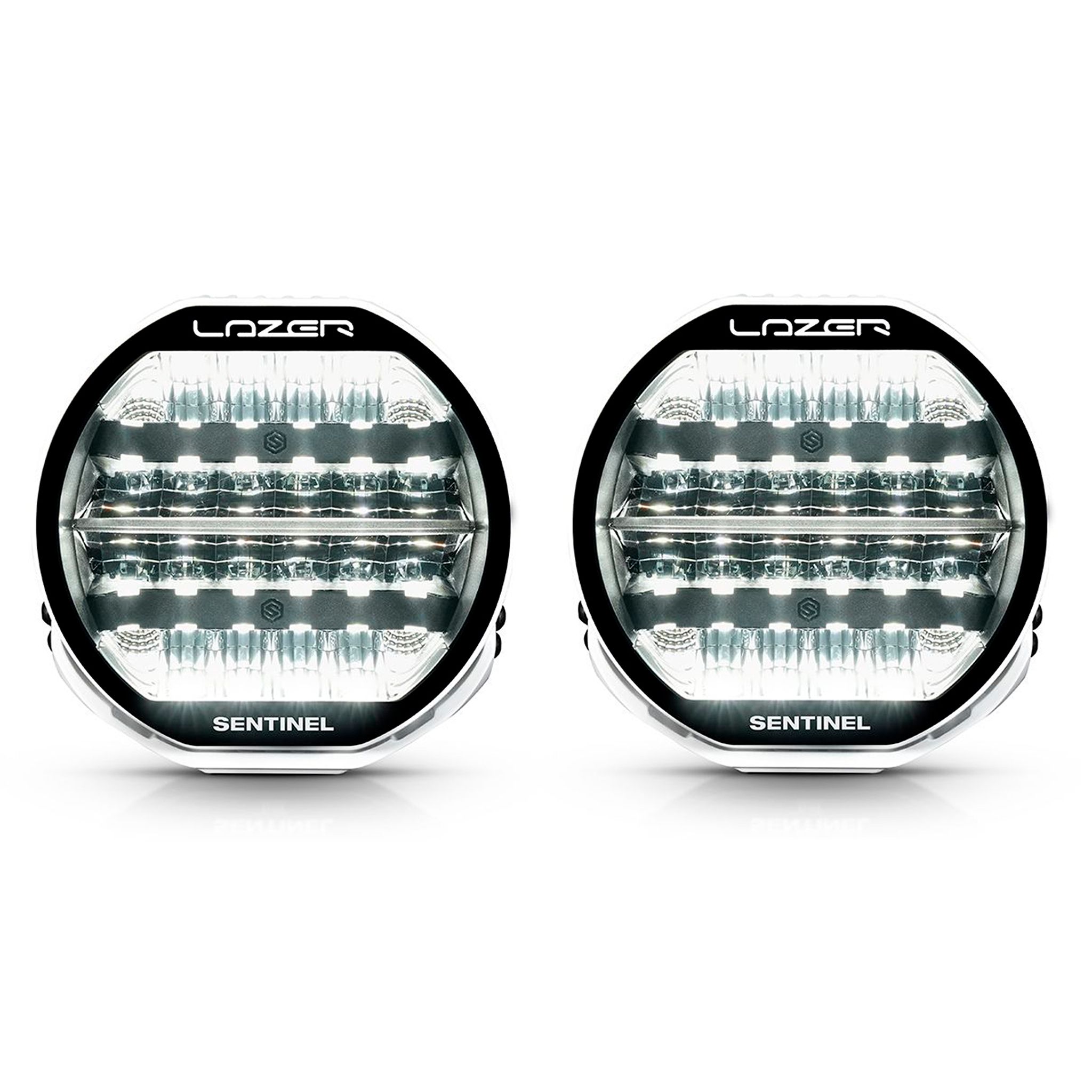 Auxiliary light Lazer Sentinel 9 Highline Beacon White - Round / 23 cm / 130W / Ref. 12.5, 2 pcs afbeelding
