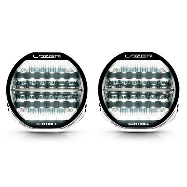 Auxiliary light Lazer Sentinel 9 Highline Beacon White - Round / 23 cm / 130W / Ref. 12.5, 2 pcs afbeelding 1