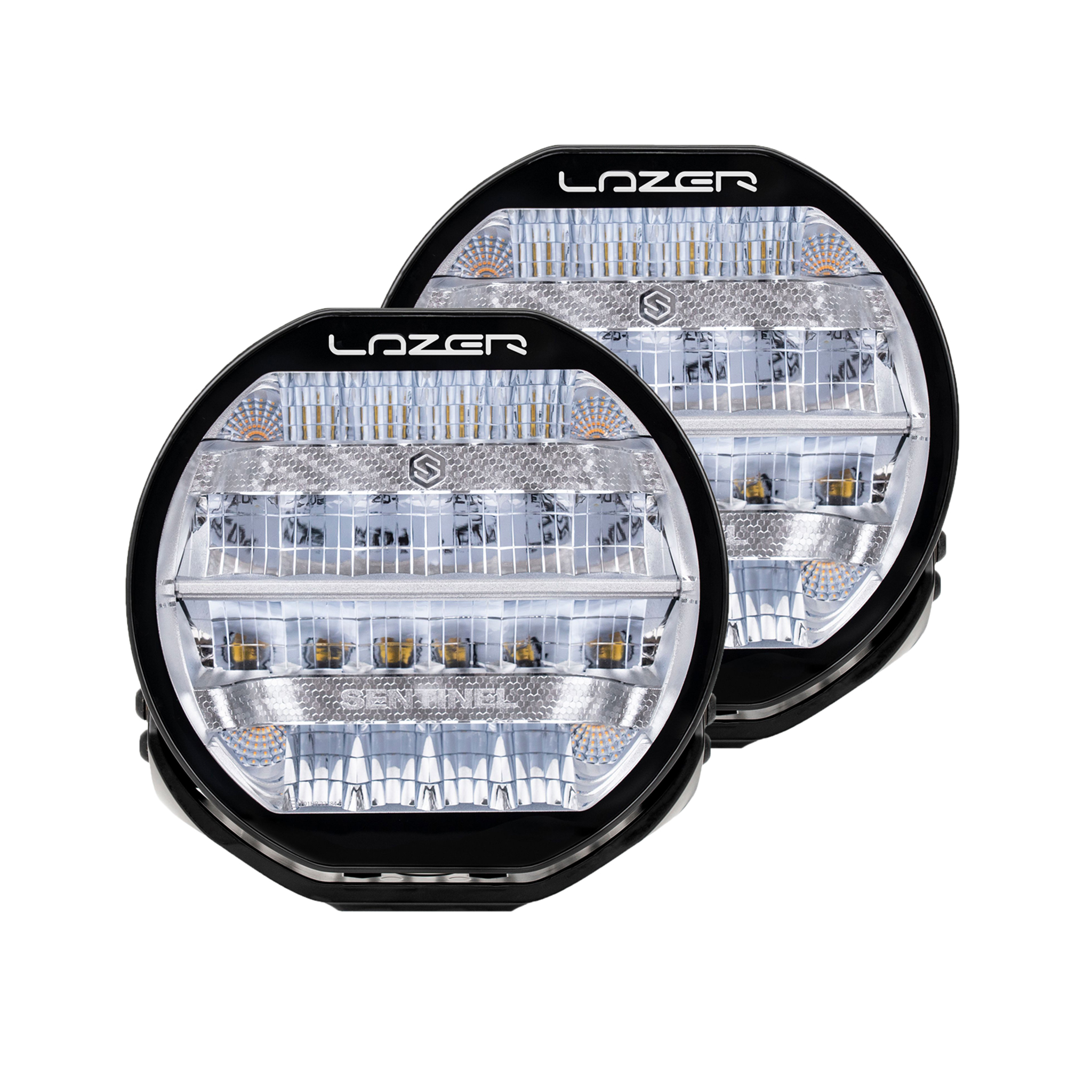 Auxiliary light Lazer Sentinel 9 Standard Chrome - Round / 23 cm / 87 W, 2 pcs afbeelding