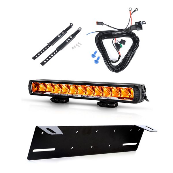 Ekstralys LAZER Triple-R 1250 Beacon - Rett / 59 cm / 125W, 1 stk - Komplett pakke