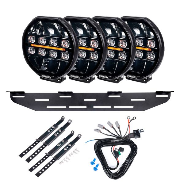 Auxiliary light Purelux 7200 - Round / 18 cm / 108W / Ref. 25, 4 pcs - Complete set afbeelding 1