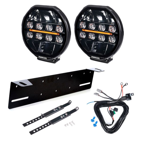 Auxiliary light Purelux 7200 - Round / 18 cm / 108W / Ref. 25, 2 pcs - Complete set afbeelding 1