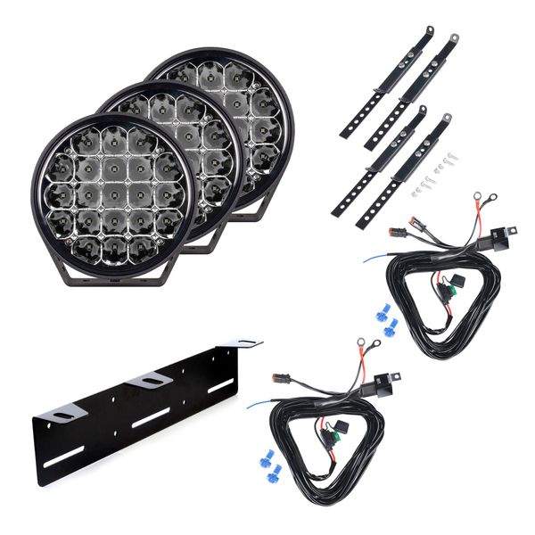 Extraljus PURELUX 770 - Rund / 18 cm / 130W, 3 st - Komplett paket