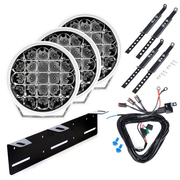 Extraljus PURELUX 770 White Gen2 - Rund / 18 cm / 130W, 3 st - Komplett paket