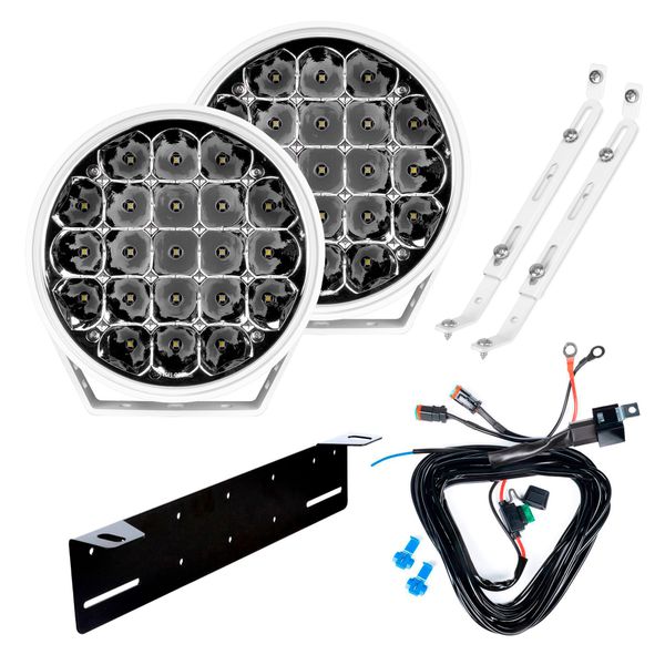 Extraljus PURELUX 770 White Gen2 - Rund / 18 cm / 130W, 2 st - Komplett paket