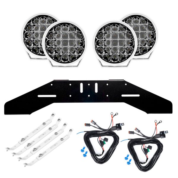 Extraljus PURELUX 770 White Gen2 - Rund / 18 cm / 130W, 4 st - Komplett paket (WRC)