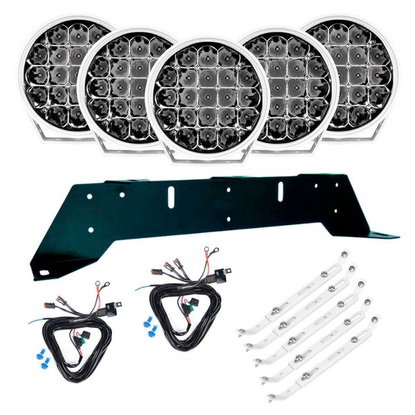 Extraljus PURELUX 770 White Gen2 - Rund / 18 cm / 130W, 5 st - Komplett paket (WRC)