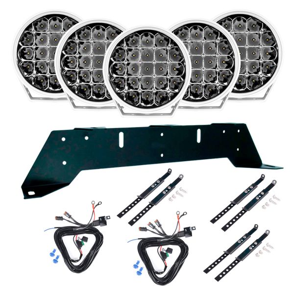 Extraljus PURELUX 770 White Gen2 - Rund / 18 cm / 130W, 5 st - Komplett paket (WRC)