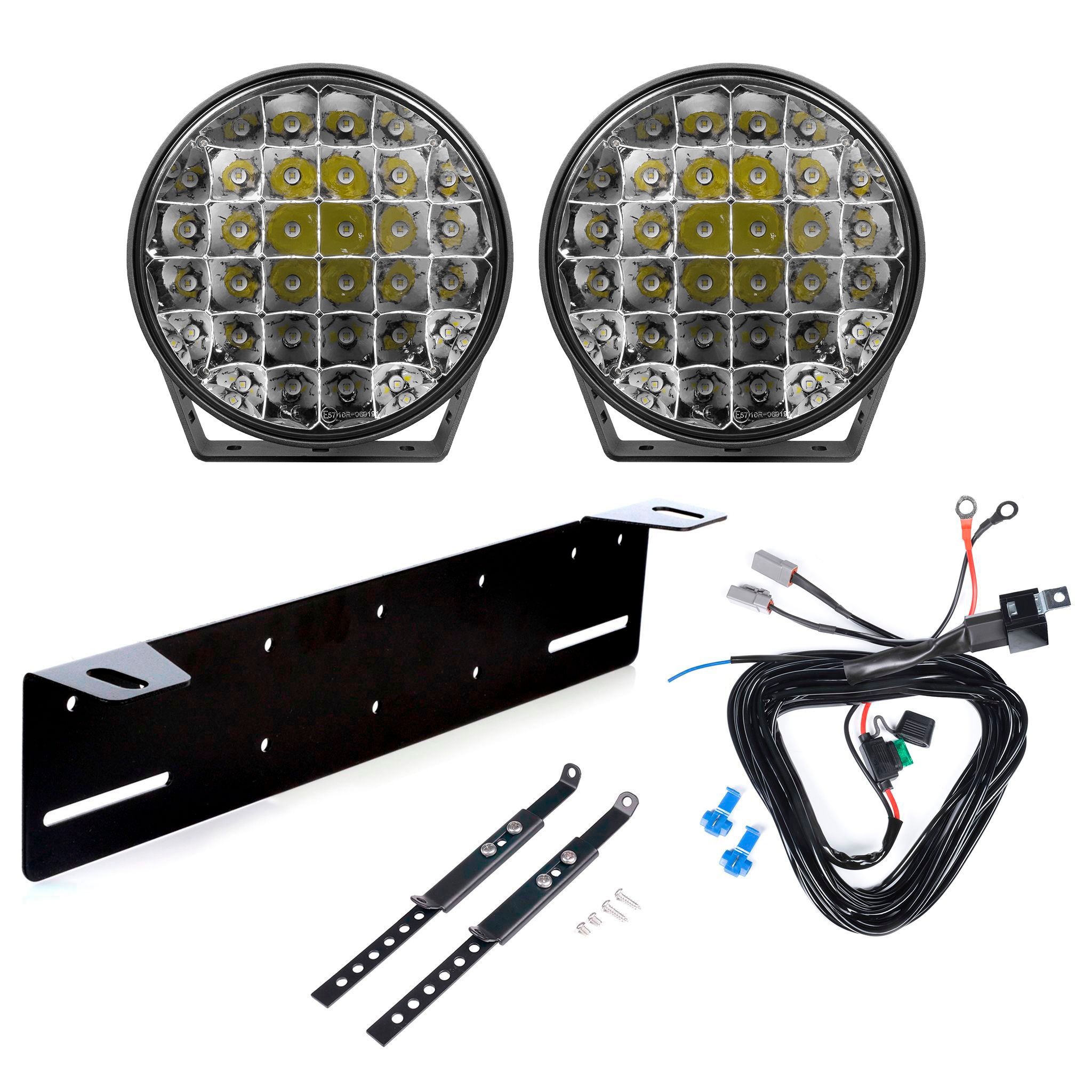 Additional light Purelux 9110 UNLIMITED Gen4 - Round / 23 cm / 175W / Off-road, 2 pcs - Complete set afbeelding