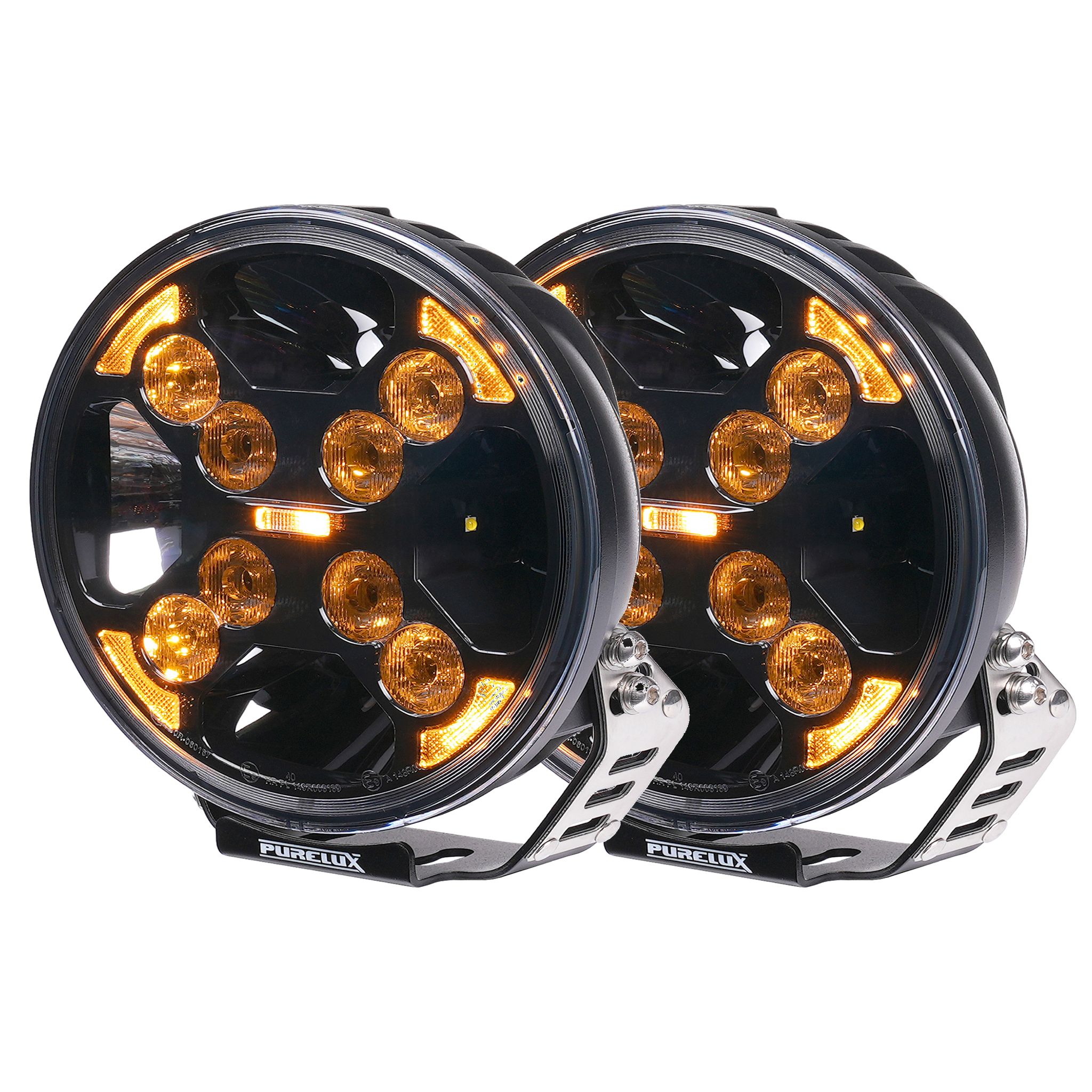 Läs mer om Extraljus Purelux Black 760 - Round / 18 cm / 60W / Ref. 40, 2 st