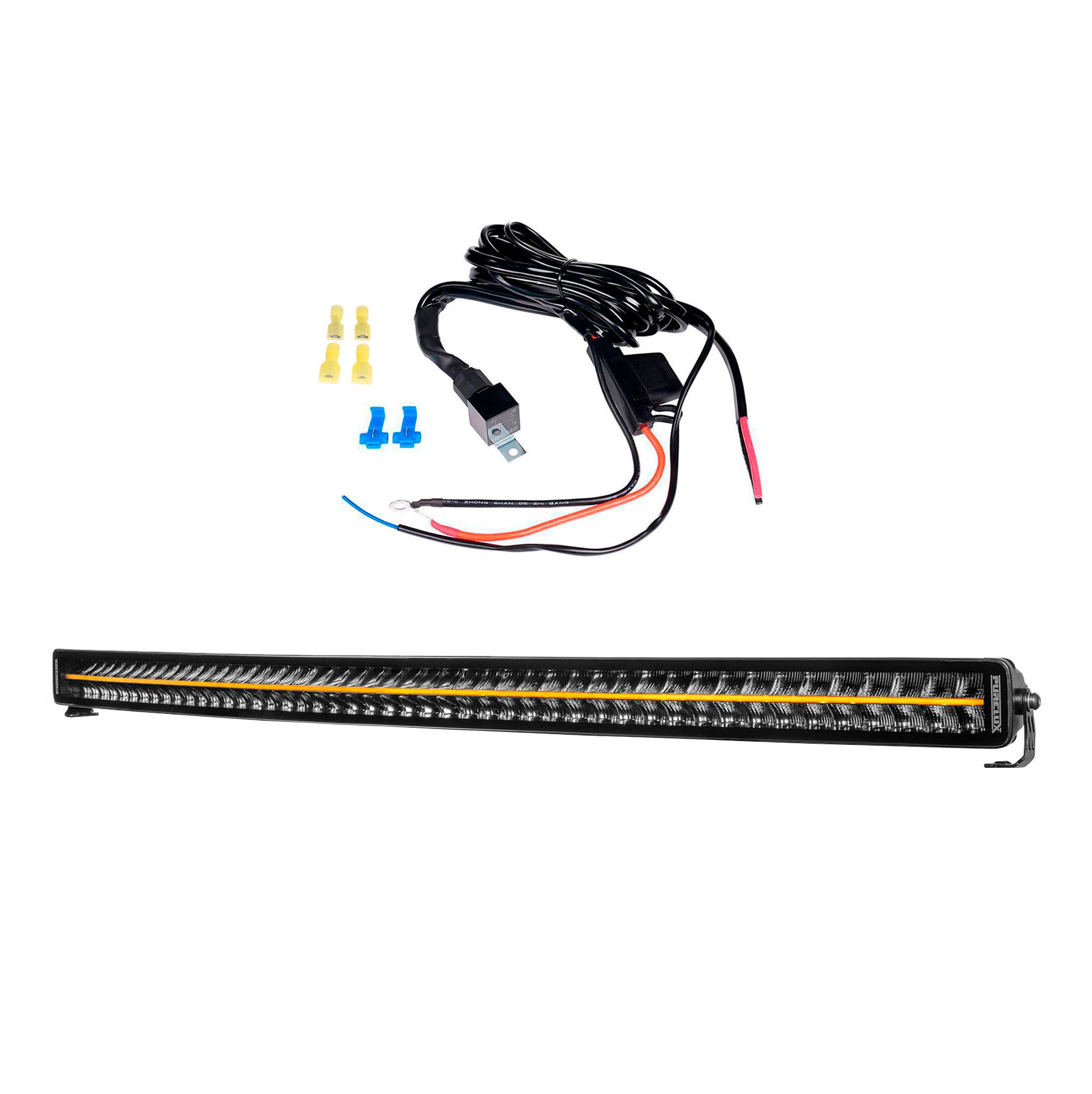 Led bar Purelux Black Boost C1300 Gen3 - Curved / 127 cm / 480W / Ref. 45, 1 pc + Wiring harness afbeelding