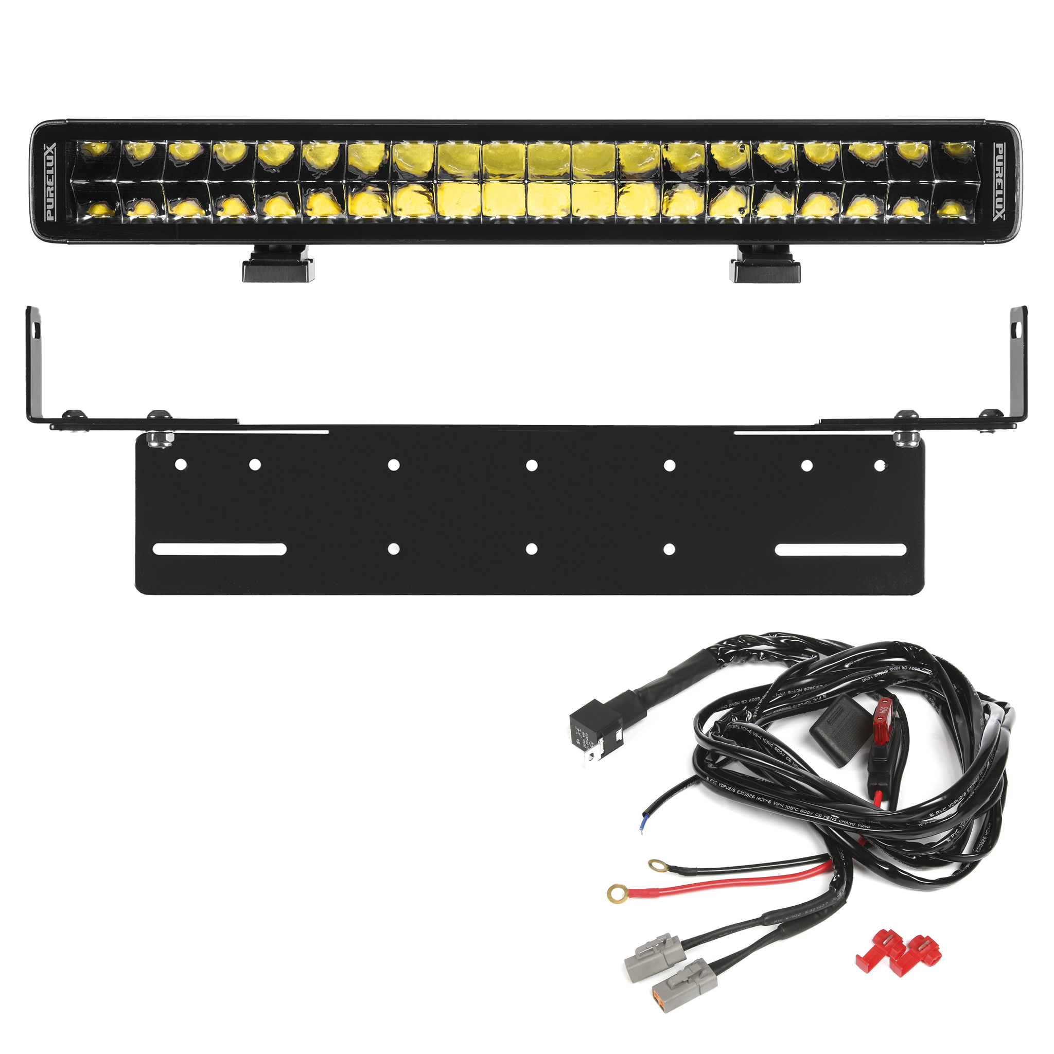 Extraljus Purelux Black Boost UNLIMITED S560 - Rak / 56 cm / 200W, 1 st - Komplett paket med infälld montering
