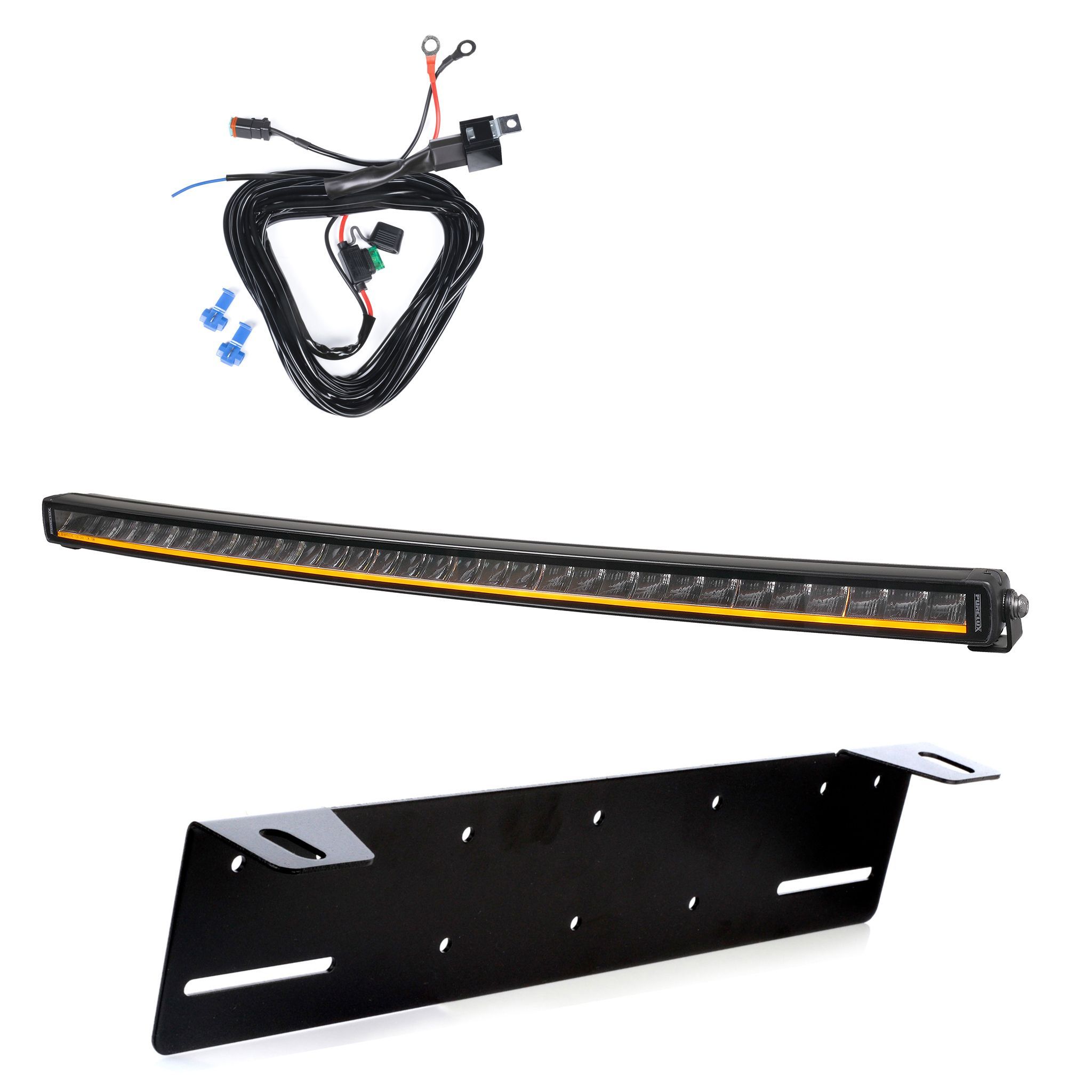Lisävalo Purelux Black X-Slim C800 Gen3 - Kaareva / 80 cm / 165W / Ref. 40, 1 kpl - Täydellinen setti | Alk. 249,90 €