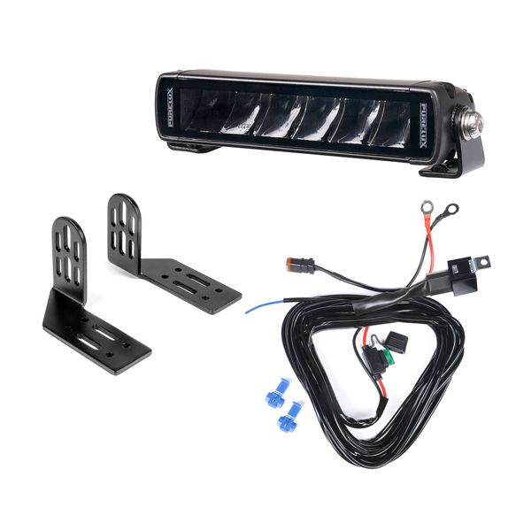 Led bar PURELUX Black X-Slim S180 - Straight / 18 cm / 24W / Ref. 25, 1 pc - Complete set (End mount) afbeelding 1