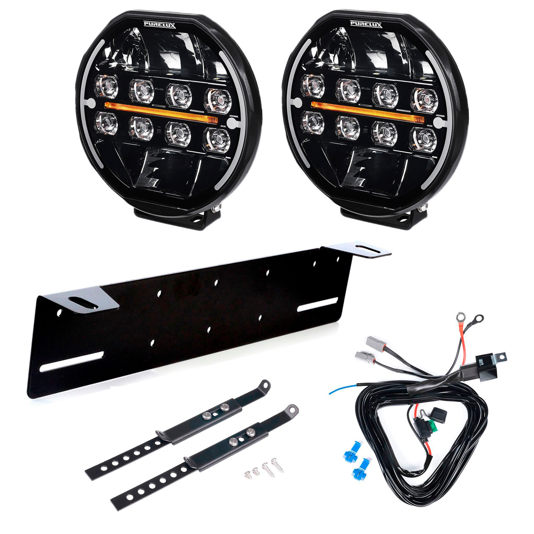 Auxiliary light Purelux Heat 7200 - Round / 18 cm / 135W / Ref. 25, 2 pcs - Complete set afbeelding