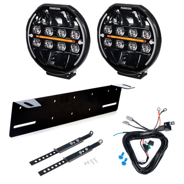 Auxiliary light PURELUX Heat 7200 - Round / 18 cm / 135W / Ref. 25, 2 pcs - Complete set afbeelding 1