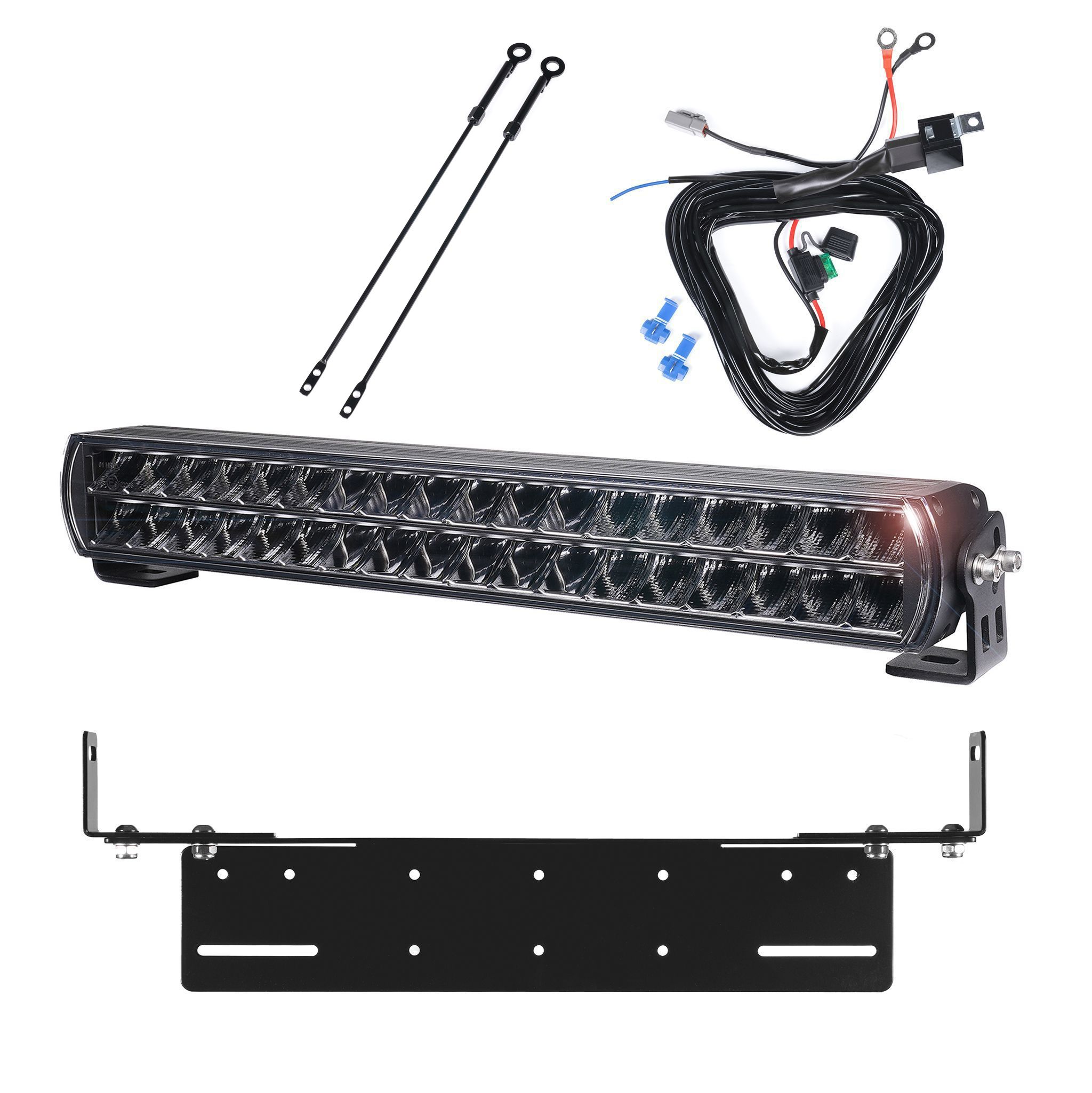 Additional light Purelux Major S530 V3 - Straight / 53 cm / 216 W / Ref. 50, 1 pc - Complete set with flush mounting bracket afbeelding