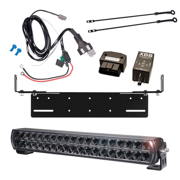 Extraljus PURELUX Major S530 V3 - Rak / 53 cm / 216 W, 1 st - Komplett paket med justerbar extraljushållare + XBB Dongle & PowerUnit