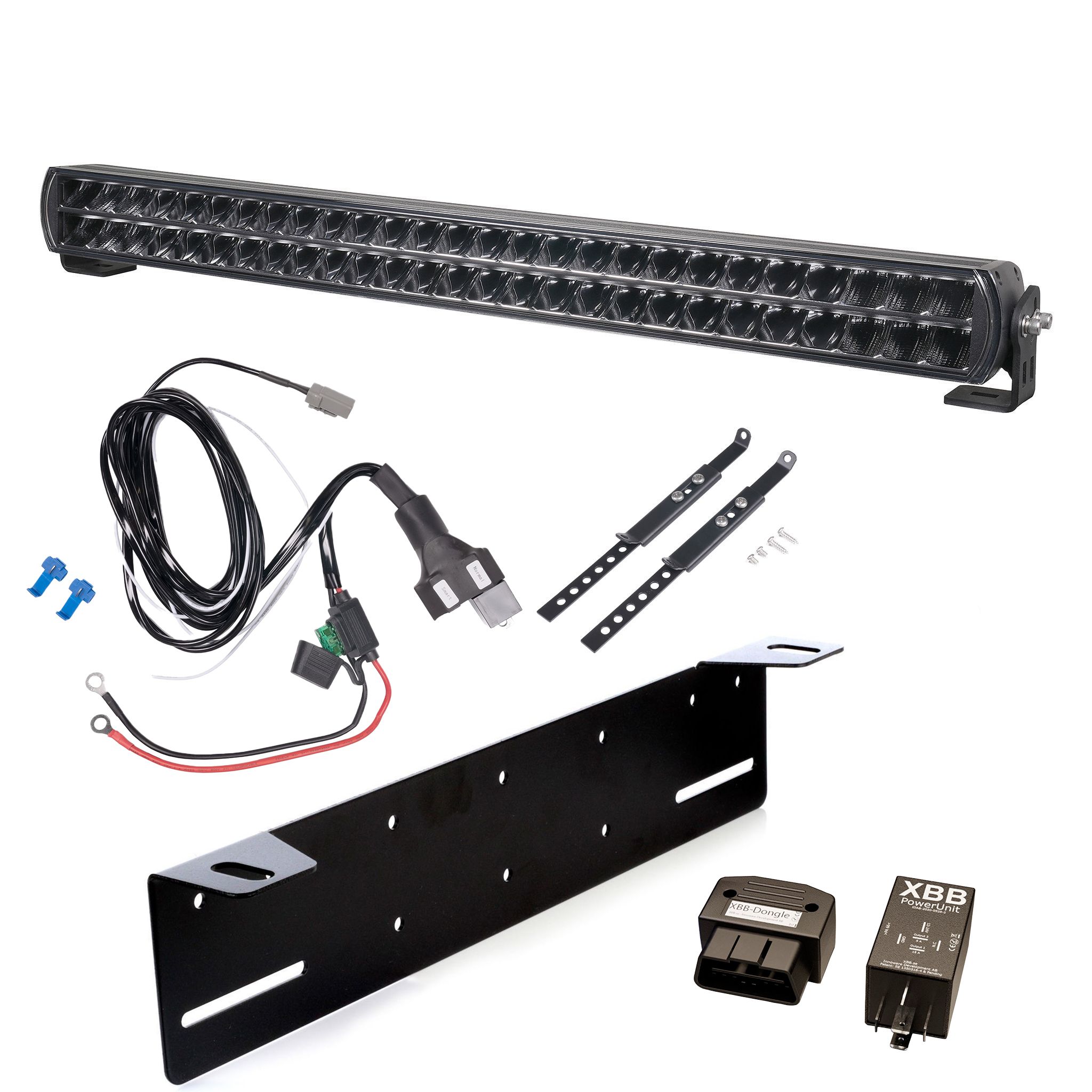 Led bar Purelux Major S800 V2 - Straight / 77 cm / 320W / Ref. 50, 1 pc - complete set + XBB OBD Dongle&PowerUnit afbeelding