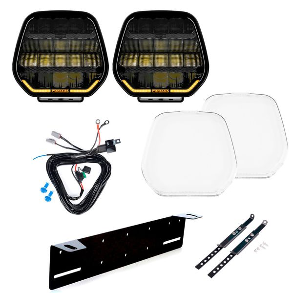 Ekstralys PURELUX Panther 9 Heat - Rund / 23 cm / 258W, 6 stk - Komplett pakke (WRC)