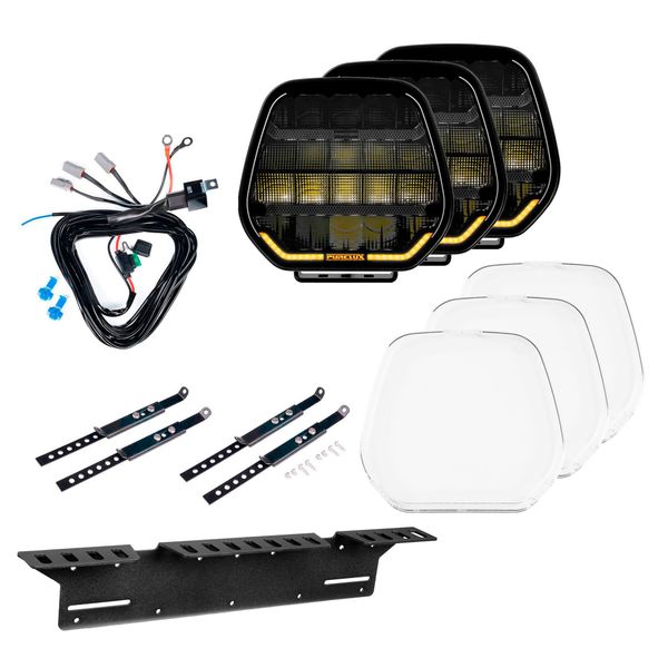 Extraljus PURELUX Panther 9 Heat - Rund / 23 cm / 258W, 3 st - Komplett paket