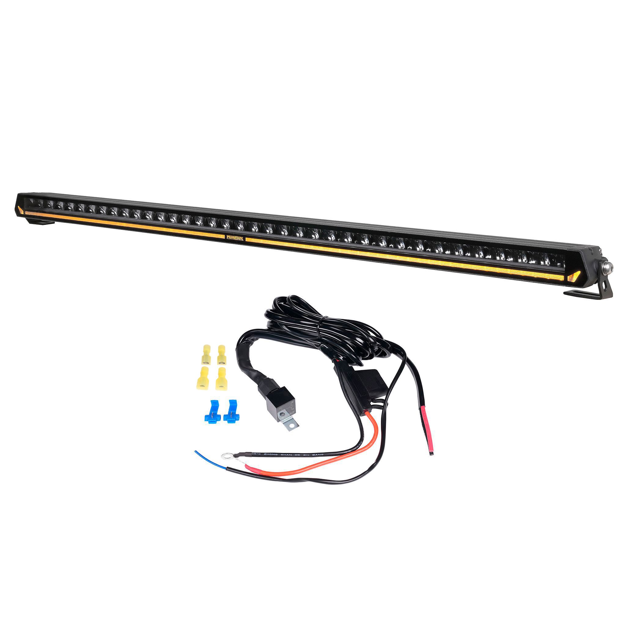 Led bar Purelux Panther Aero S1050 - Straight / 103 cm / 216W / Ref. 50, Light + Wiring harness afbeelding