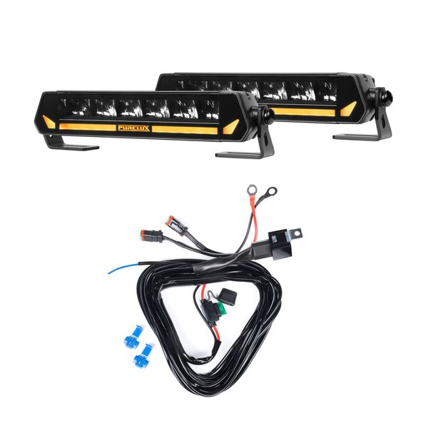 Extraljus PURELUX Panther Aero S200 - Rak / 22 cm / 60W, 2 st + Reläkabelsats