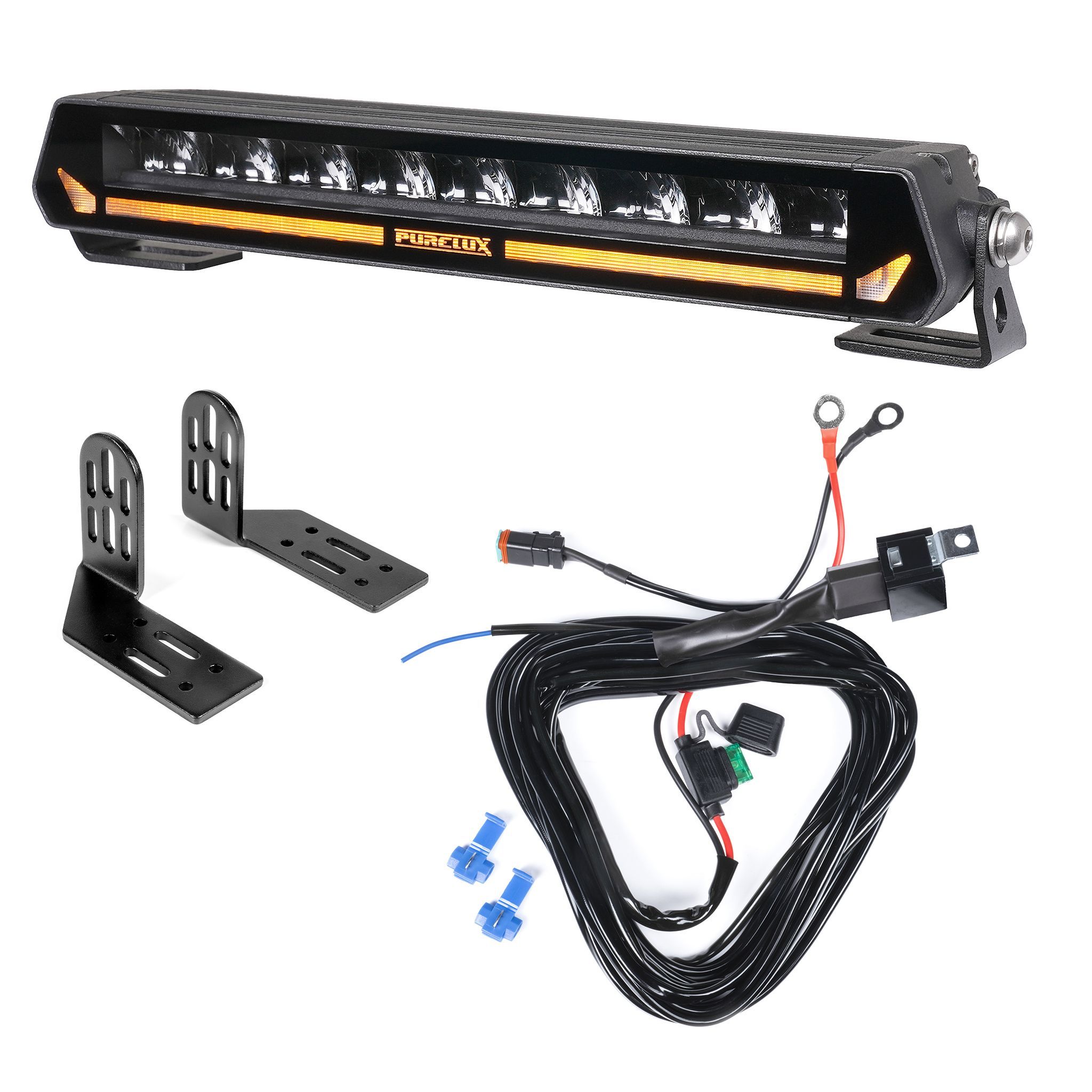 Led bar Purelux Panther Aero S300 Gen2 - Straight / 30 cm / 54W / Ref. 17.5, 1 pc - Complete set (Side mounting) afbeelding