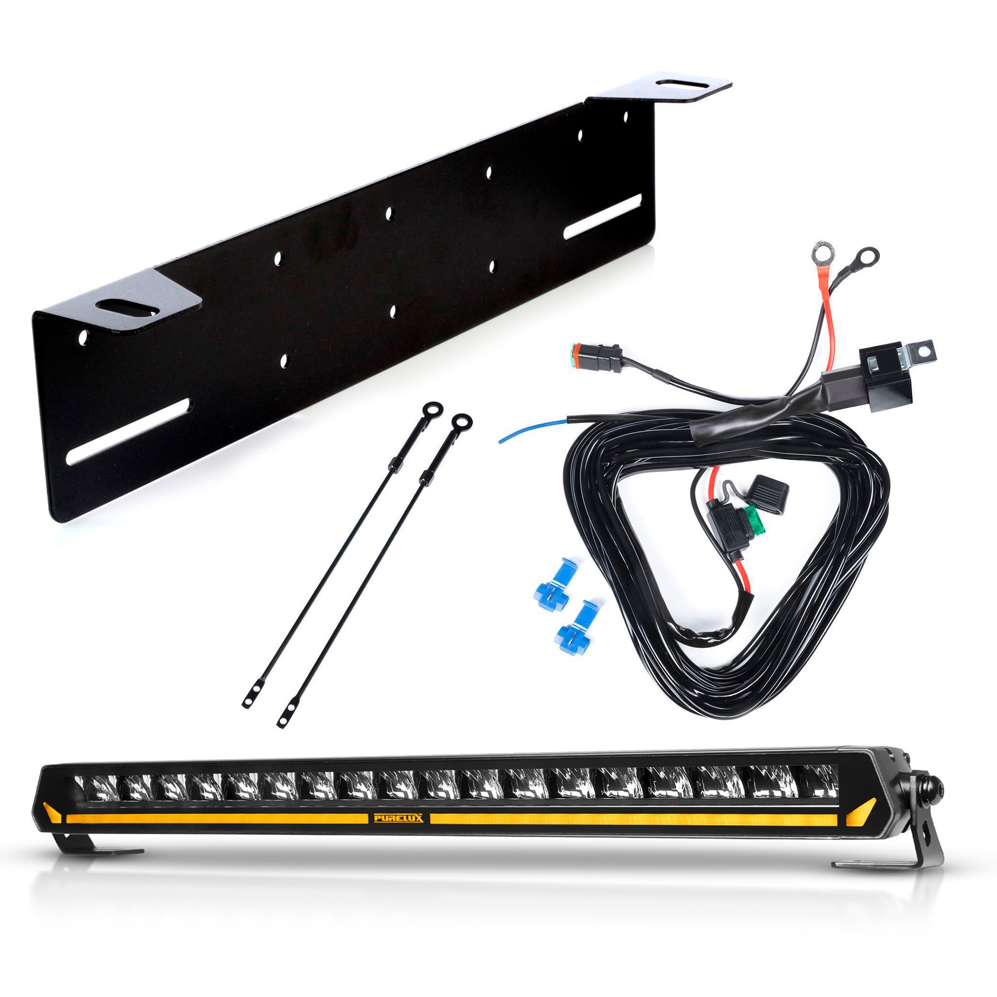 Led bar Purelux Panther Aero S540 Gen2 - Straight / 54 cm / 108W / Ref. 25, 1 pc - Complete set afbeelding