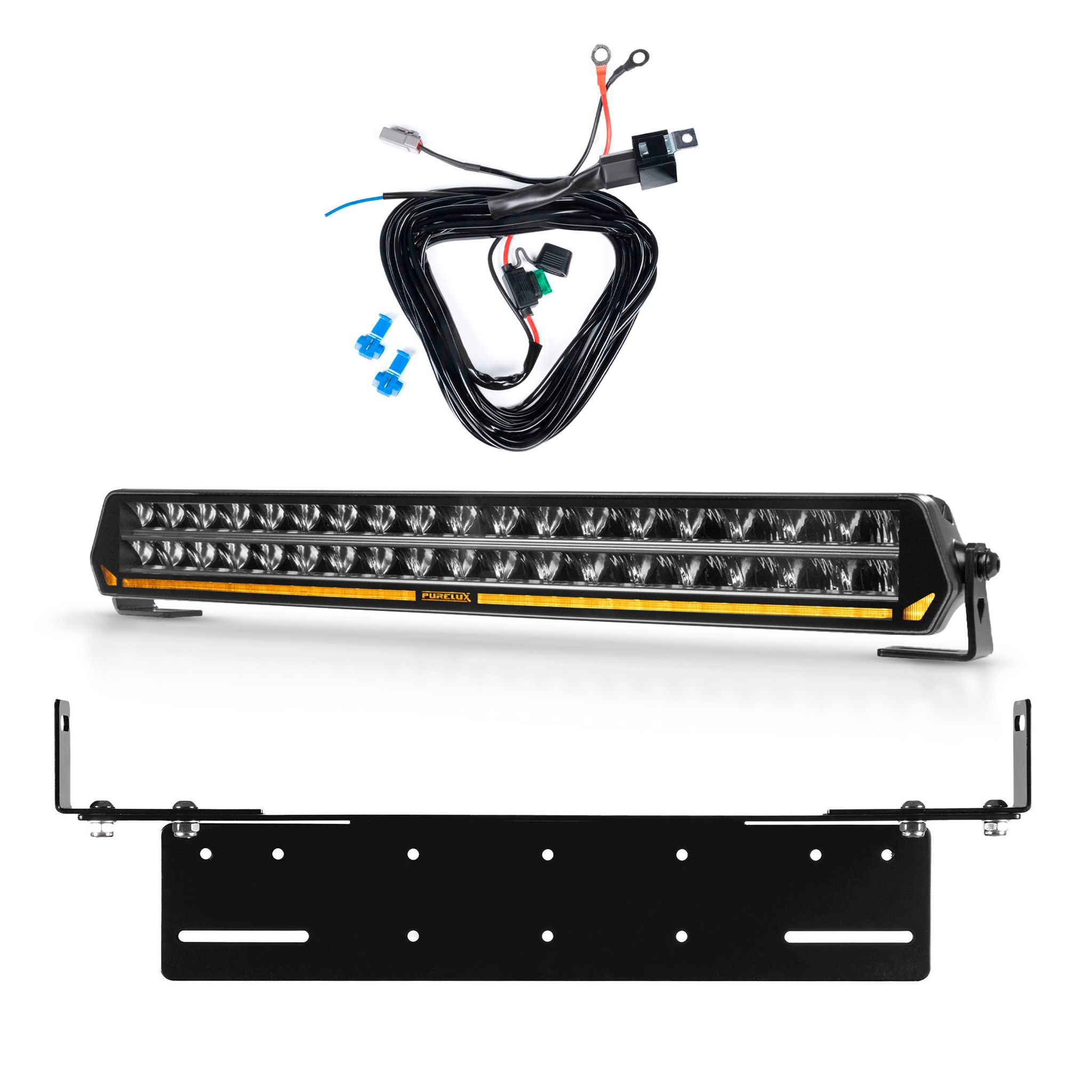 Led bar Purelux Panther C540 - Curved / 54 cm / 216W / Ref. 25, 1 pc - Complete set with flush mounting bracket afbeelding