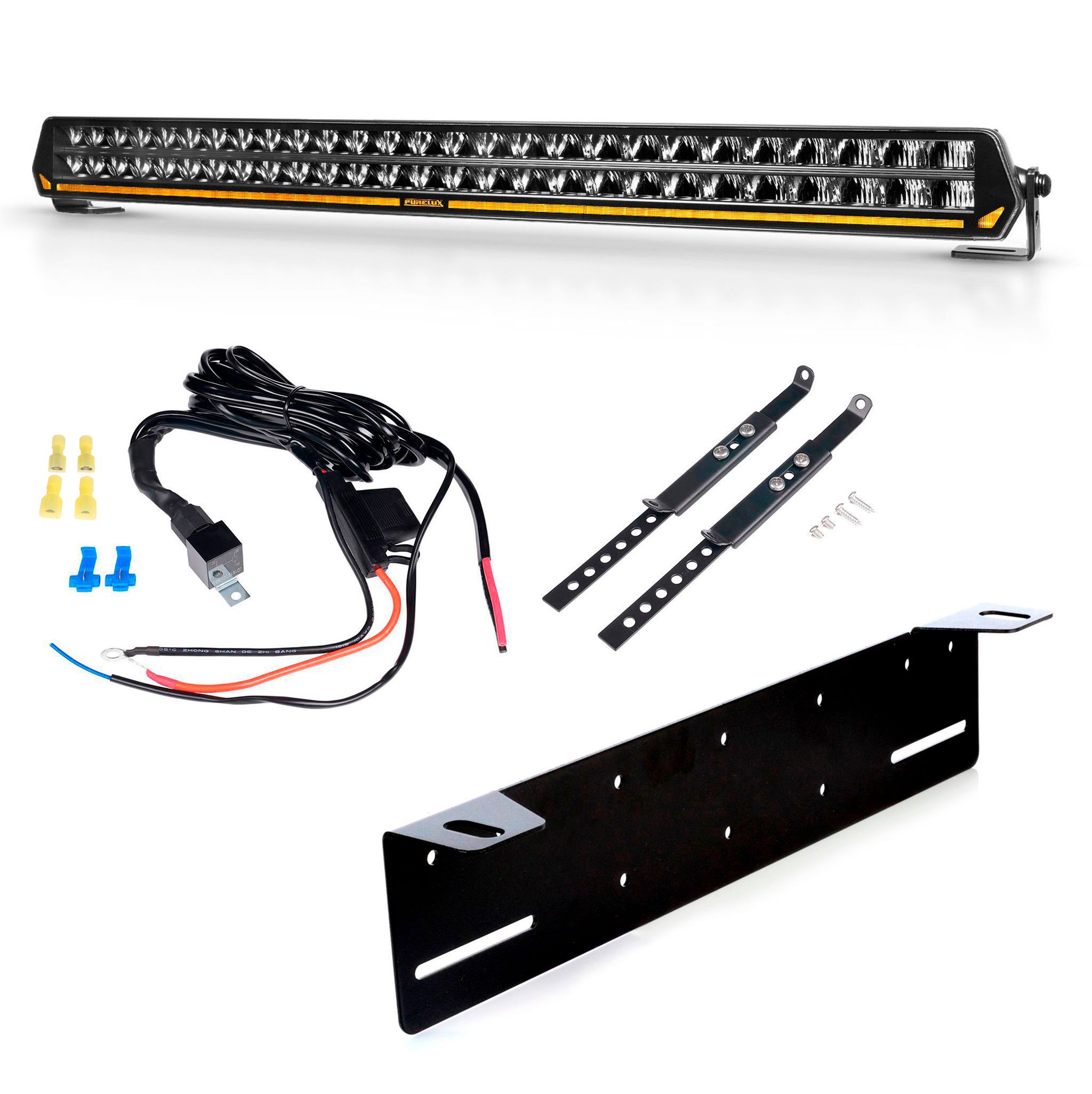 Led bar Purelux Panther C800 - Curved / 79 cm / 324W / Ref. 50, 1 pc - Complete set afbeelding