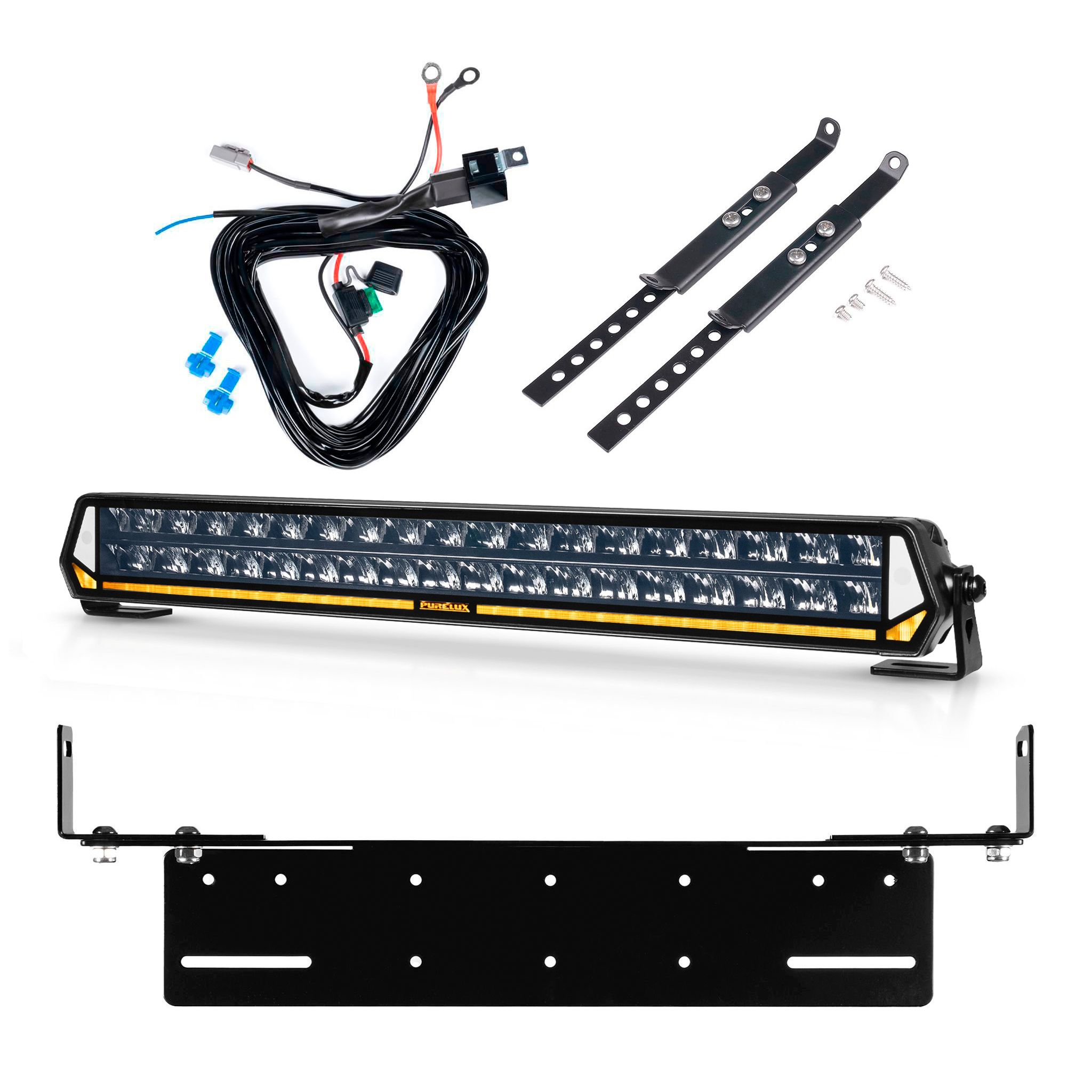 Led bar Purelux Panther Heat S540 - Straight / 55 cm / 260W / Ref. 30, 1 pc - Complete set with flush mounting bracket afbeelding