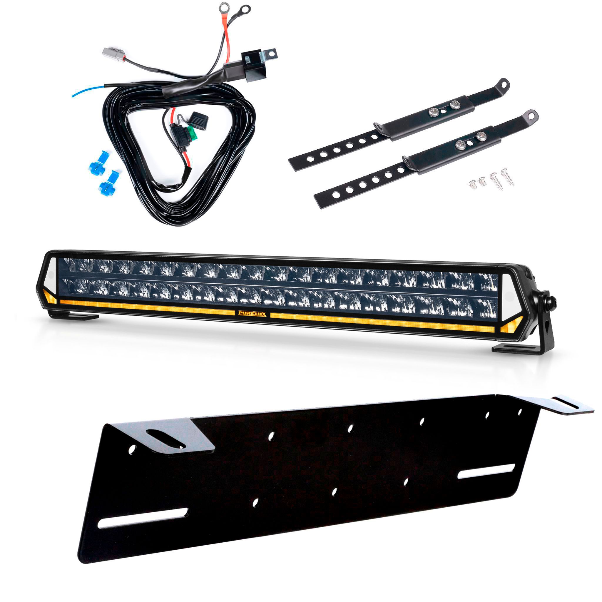 Led bar Purelux Panther Heat S540 - Straight / 55 cm / 260W / Ref. 30, 1 pc - Complete set afbeelding