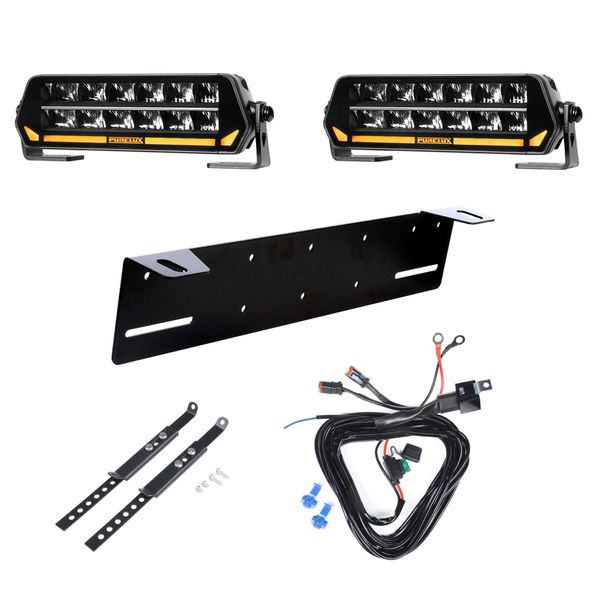 Extraljus PURELUX Panther S200 - Rak / 22 cm / 120W, 2 st - Komplett paket