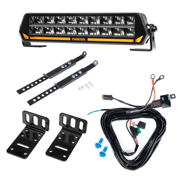 Led bar Purelux Panther S300 - Straight / 30 cm / 108W / Ref. 30, 1 pc - Complete set (Bottom mounting) afbeelding 1