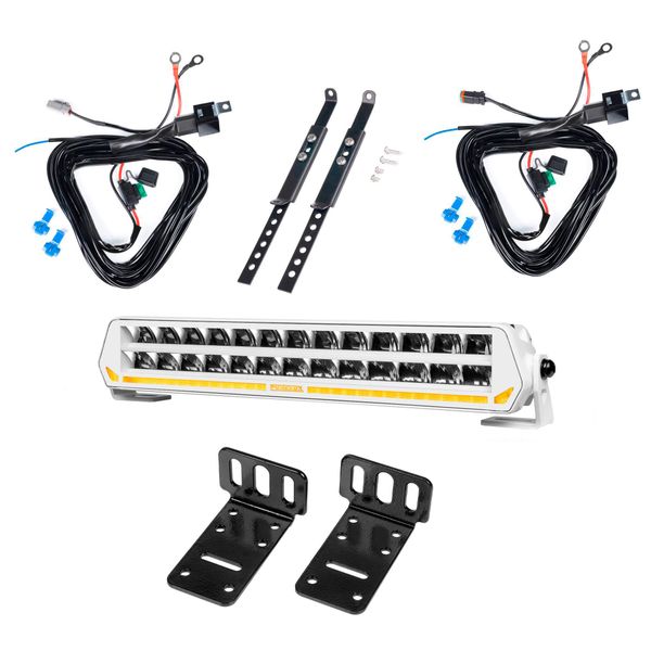 Extraljus PURELUX Panther S400 White - Rak / 40 cm / 150W, 1 st - Komplett paket