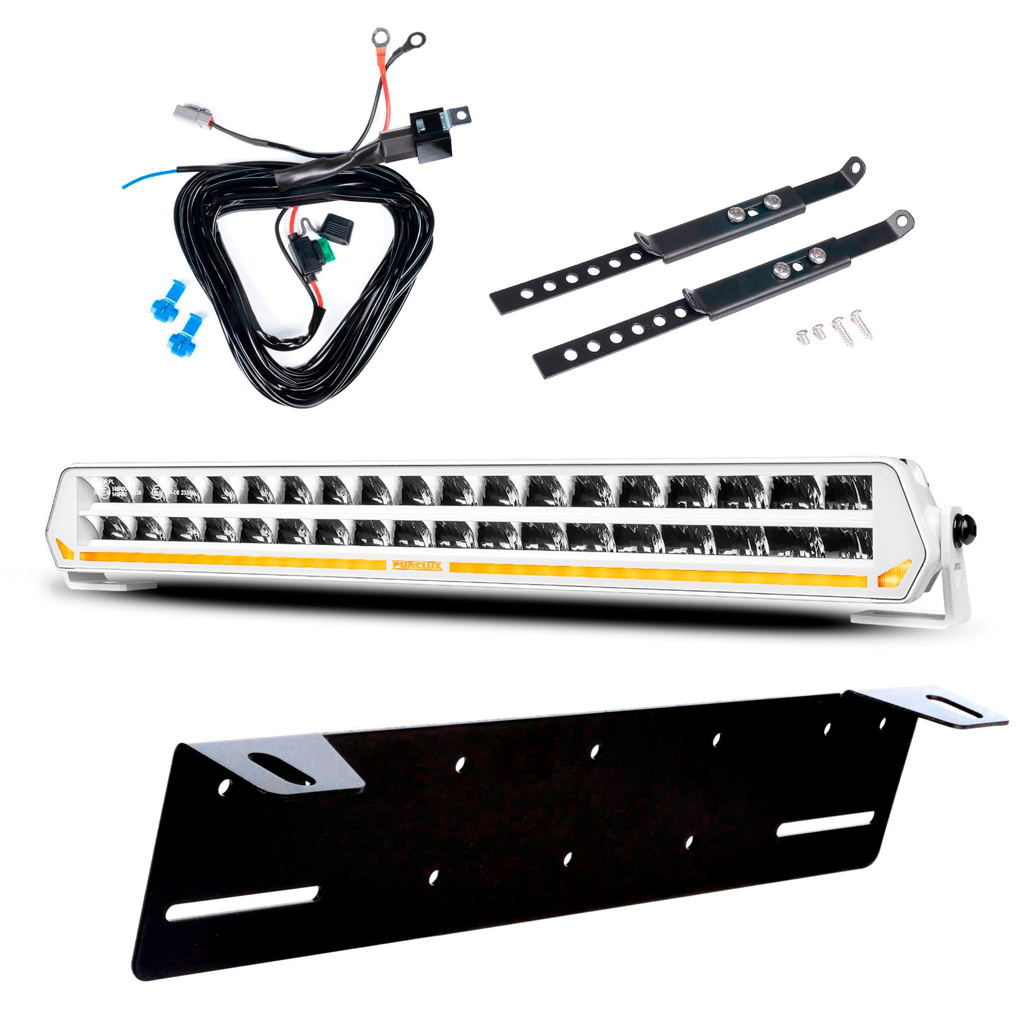 Led bar Purelux Panther S540 Gen3 White - Straight / 54 cm / 216W / Ref. 30, 1 pc - Complete set afbeelding