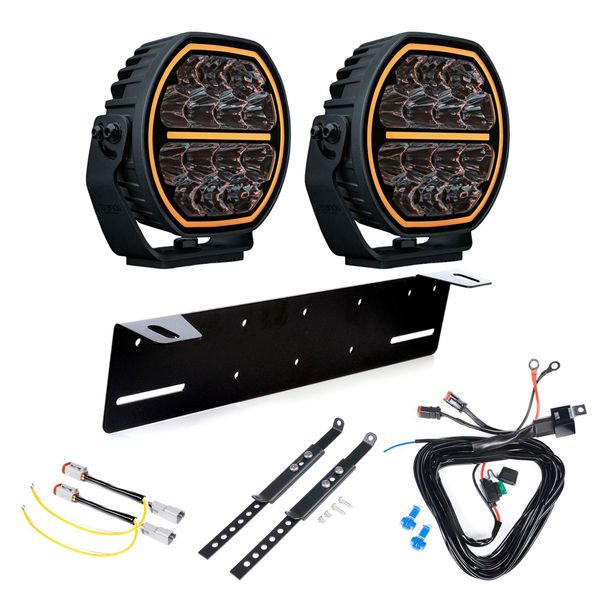 Lisävalo STRANDS Big Energy 7 V2 - Pyöreä / 18 cm / 98W / Ref. 20, 2 kpl - Täydellinen setti