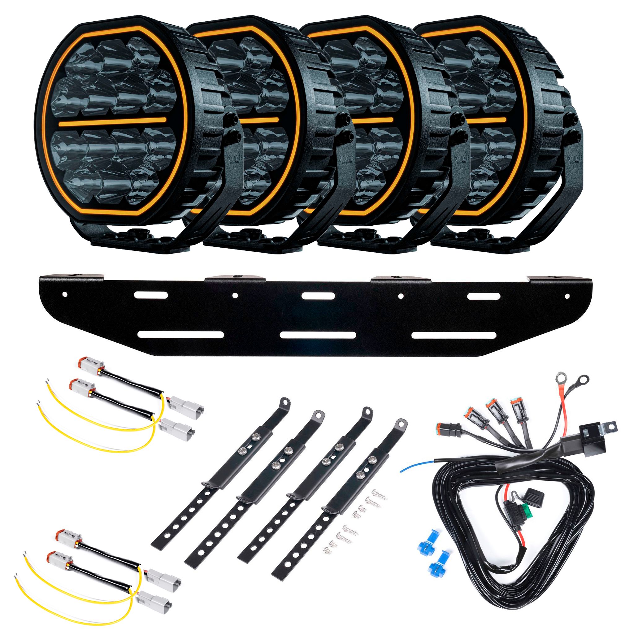 Auxiliary light Strands Big Energy 7 - Round / 18 cm / 70W / Ref. 50, 4 pcs - Complete set afbeelding